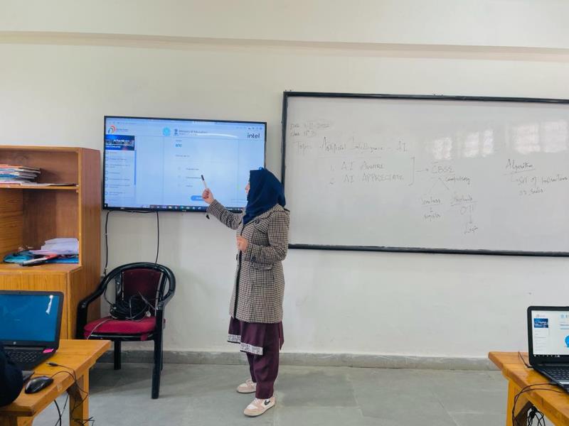 AI For All - A joint initiative by CBSE and Intel India conducted by Department of Computer Science in AGPS Pahalgam on 4th November 2022
