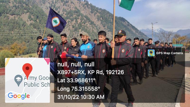 National Unity Day was celebrated at AGPS Pahalgam on 31st October and Run for Unity wA conducted in the school.