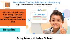One week coding & Robotics Bootcamp is going to start on 4th July 2022. 